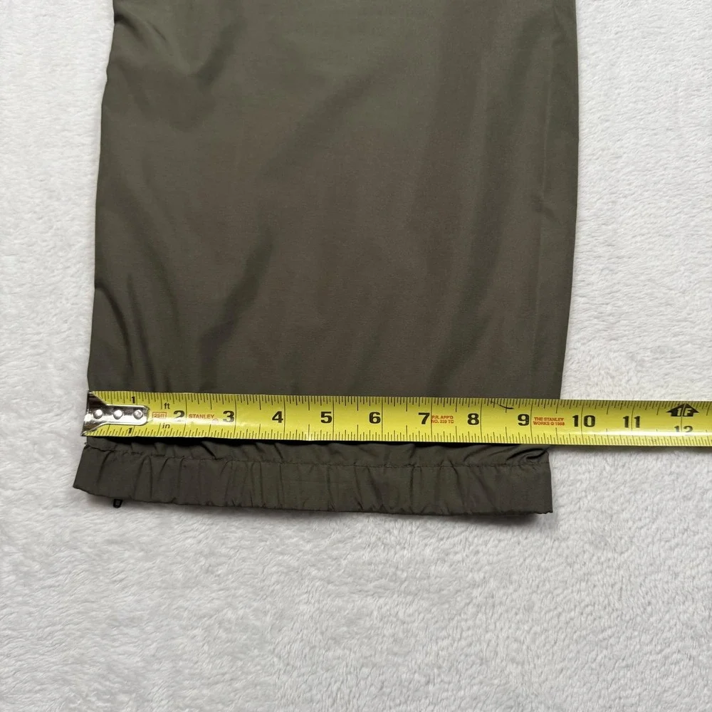 Polo Sport Ralph Lauren Pants Mens Large Olive Green Track Wind Pants Ankle Zips